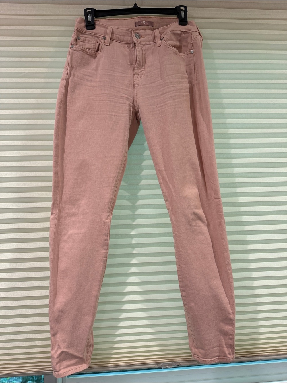 7 For All Mankind Pink Skinny Jeans